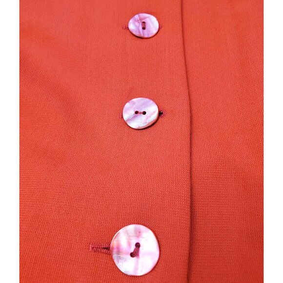 Sophie Sitbon Paris Womens Red Wool Finge Blazer Jacket Avant Gard COUTURE 38 - Picture 7 of 14